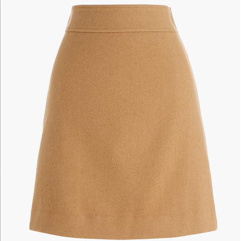 J. Crew Wool-Blend A-line Mini-Skirt NWT